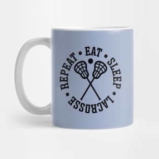 Eat Sleep Lacrosse Repeat Sport Cute Funny Mug